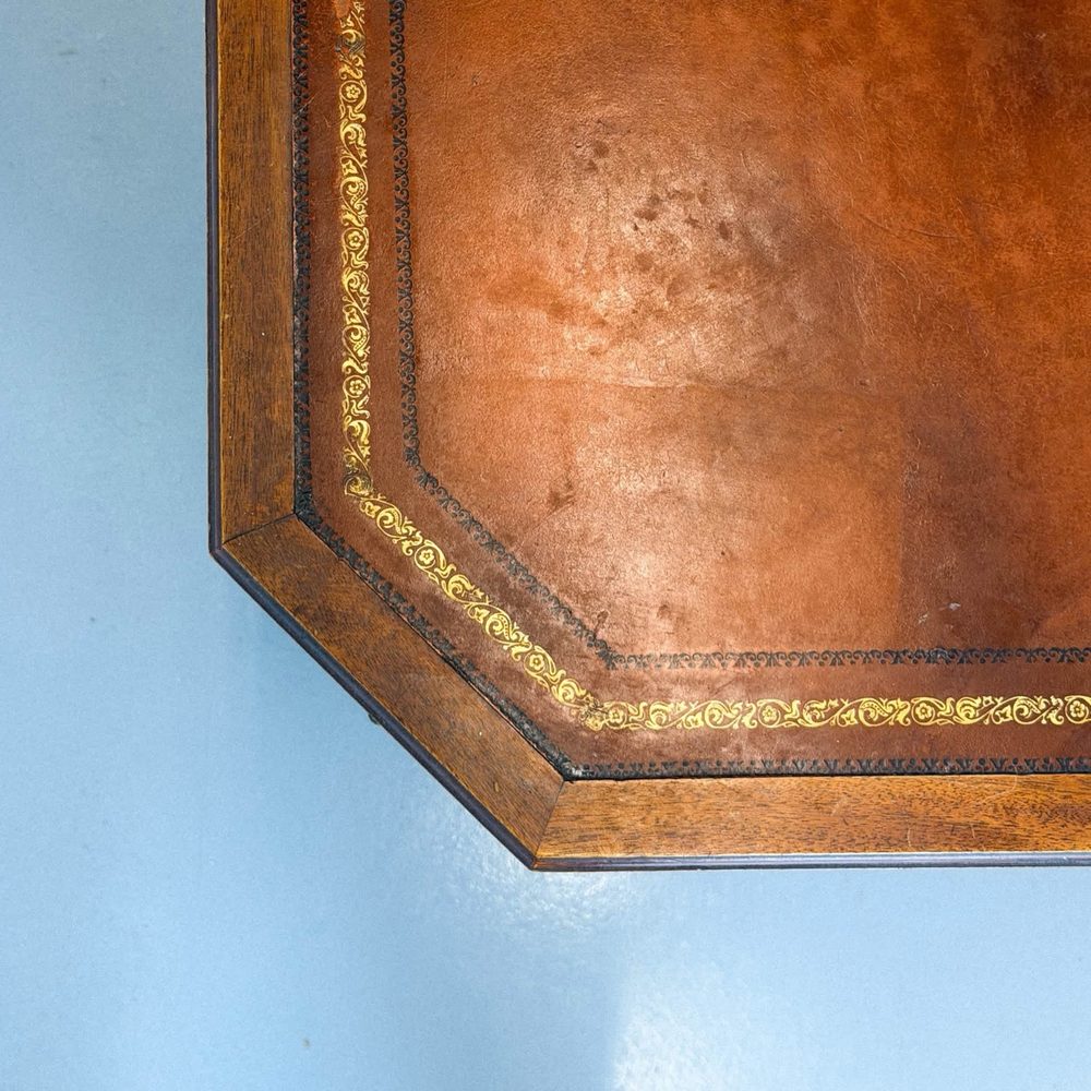 Leather-top table
